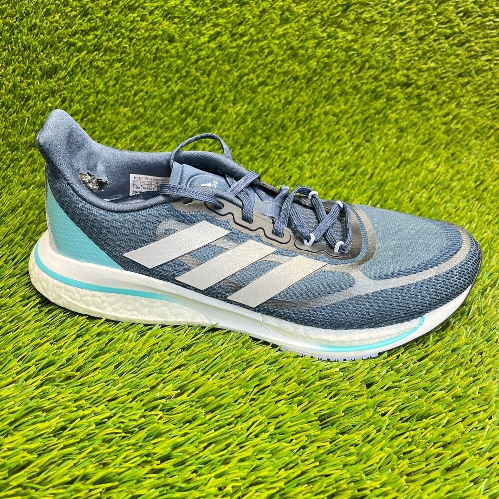 Adidas Supernova Womens Size 7.5 Blue Gray White Walking Running Shoes Sneakers